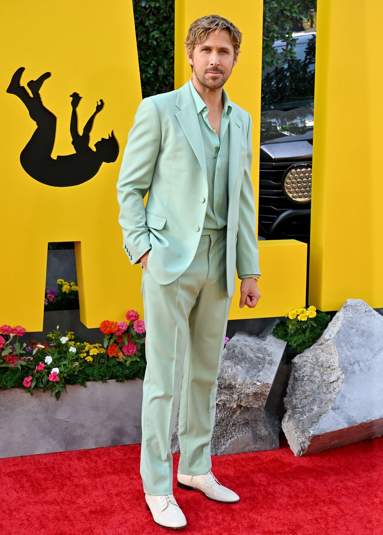 Ryan Gosling at the premiere of "The Stuntman"