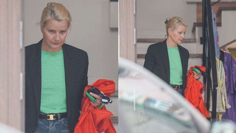 Małgorzata Kożuchowska na zakupach
