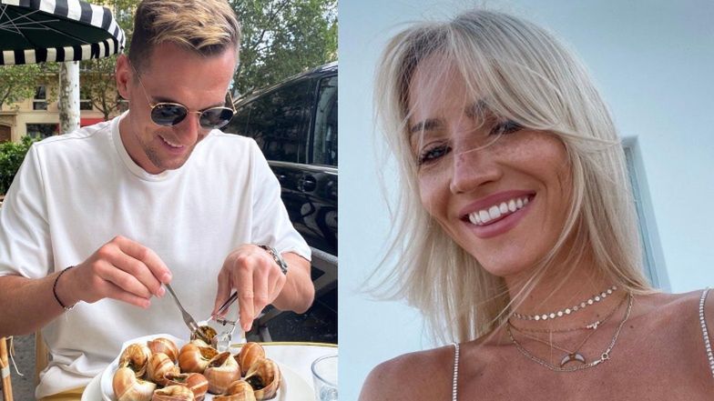 Zakochani Arek Milik i Agatycze wcinają ślimaki pod wieżą Eiffla