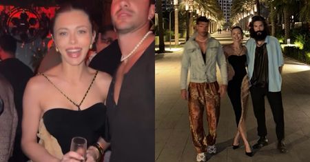 Joanna Opozda imprezuje w Dubaju z DWOMA PRZYSTOJNIAKAMI (FOTO)