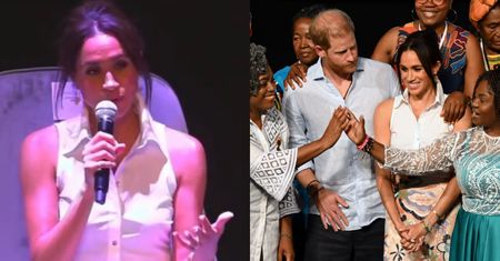 Meghan Markle przemówiła w Kolumbii. Zabłysnęła znajomością hiszpańskiego i wspomniała o Lilibet: "W wieku trzech lat..."