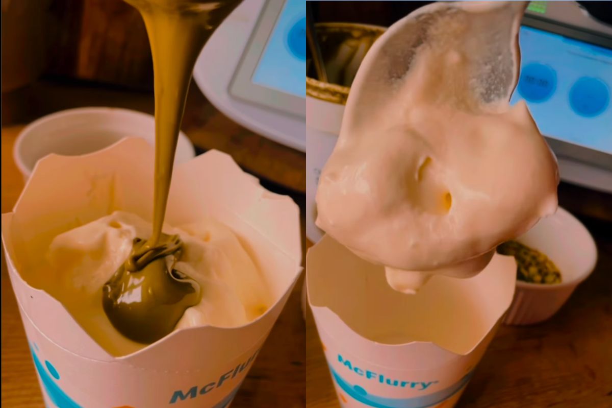 Domowe McFlurry z nutką pistacji.