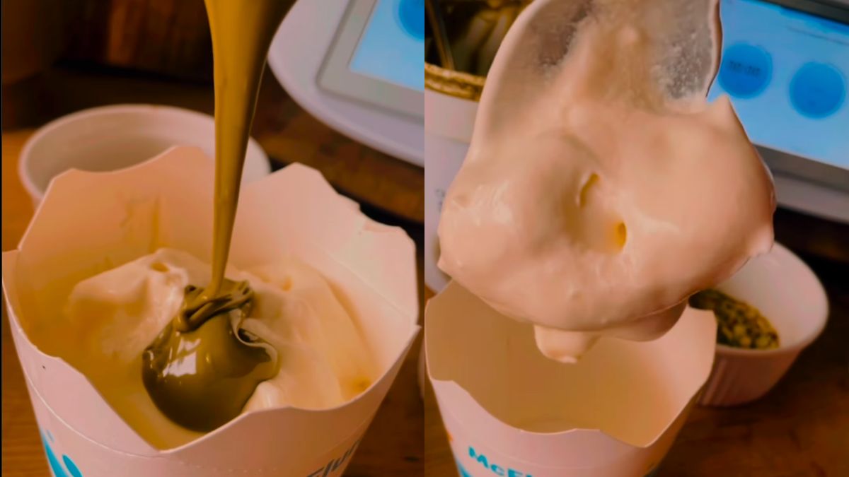 Domowe McFlurry z nutką pistacji.