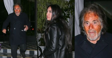 Al Pacino wraca z imprezy z młodszą o 53 lata ukochaną. Przesadził z samoopalaczem?! (ZDJĘCIA)