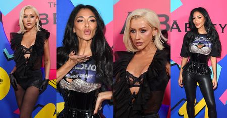 Odmienione Nicole Scherzinger i Christina Aguilera wdzięczą się na urodzinach modnej knajpy (ZDJĘCIA)