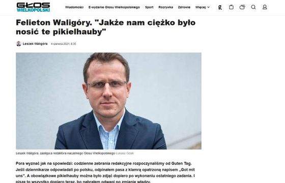 Wicenaczelny „Głosu Wielkopolskiego” drwi z „niemieckiej propagandy” w dzienniku