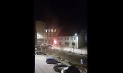 Międzybórz. Wysadzili bankomat w środku nocy. Jest nagranie wybuchu