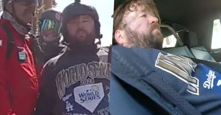Moment z zatrzymania aktora. Pijany nazywał policjantów nazistami, ledwo trzymał spodnie