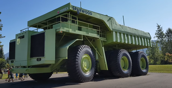 Terex 33-19 Titan to gigant z rekordem Guinnessa i spalaniem 1150 l/100 km