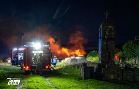 Pożar, Krostkowo, straż, pole