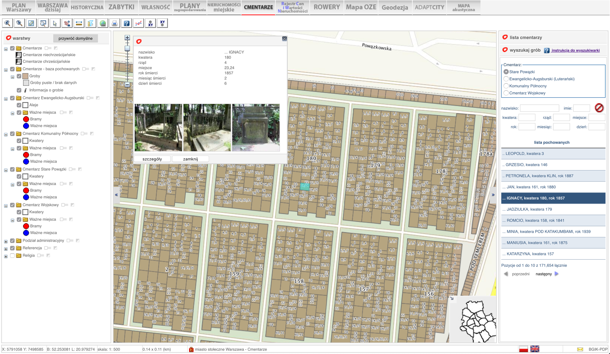 wyniki wyszukiwania w Warszawie