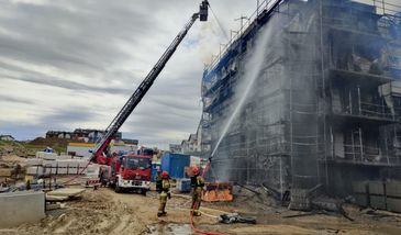 Pożar bloku w Gdańsku. Ewakuowano kilkadziesiąt osób