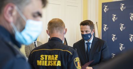 Warszawa. Prezydent nagrodził funkcjonariuszy Straży Miejskiej