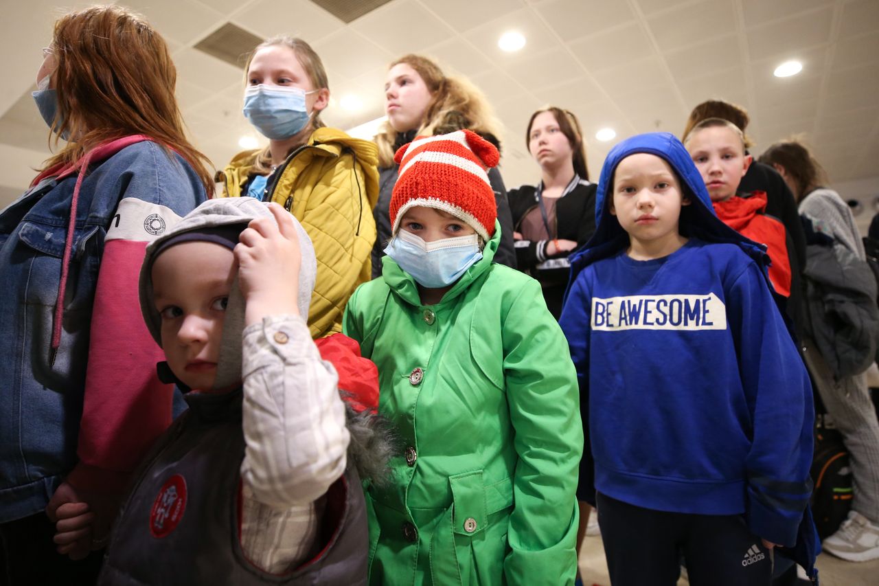 Dzieci z ukraińskiego domu dziecka, ewakuowane do Turcji ze względu na rosyjską inwazję