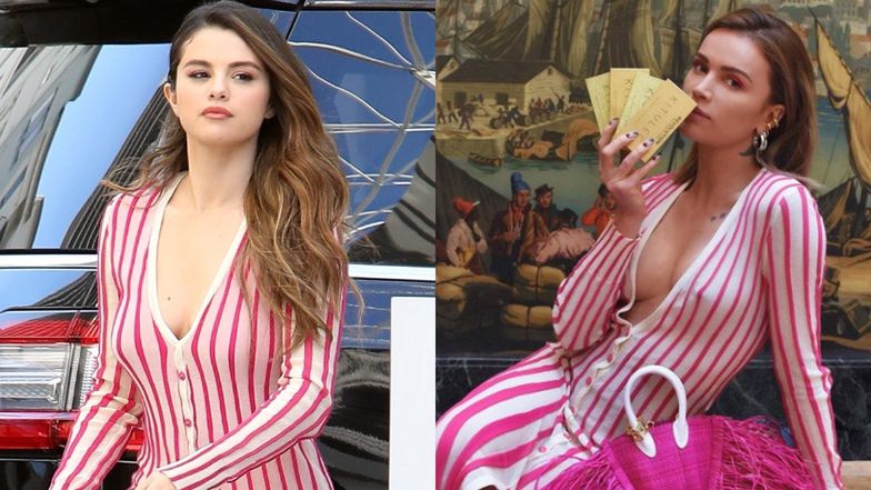 Dumna Maffashion chwali się sukienką, którą miała na sobie Selena Gomez. Fani: "Piersi masz ładniejsze!" (FOTO)