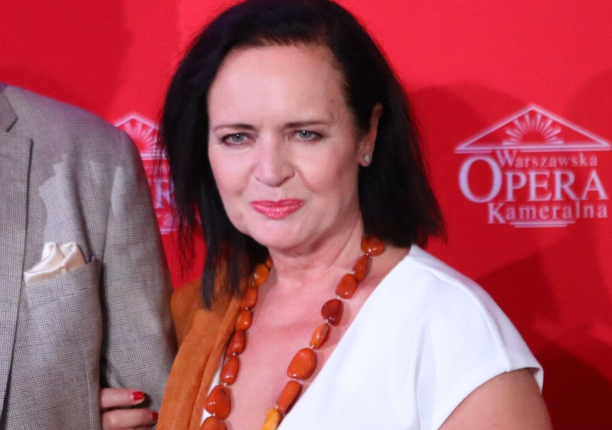 Jolanta Fajowska przyszła na rozpoczęcie sezonu Warszawskiej Opery Kameralnej 