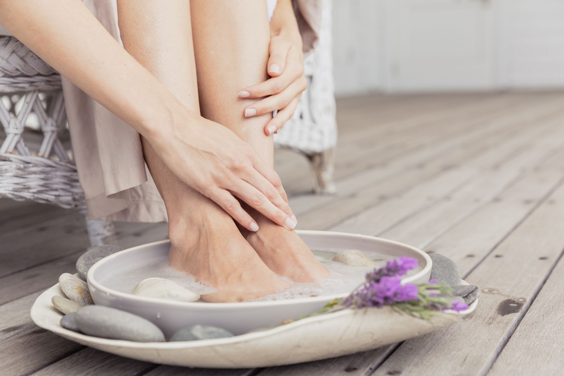 Sposób na relaksującą kąpiel dla stóp.