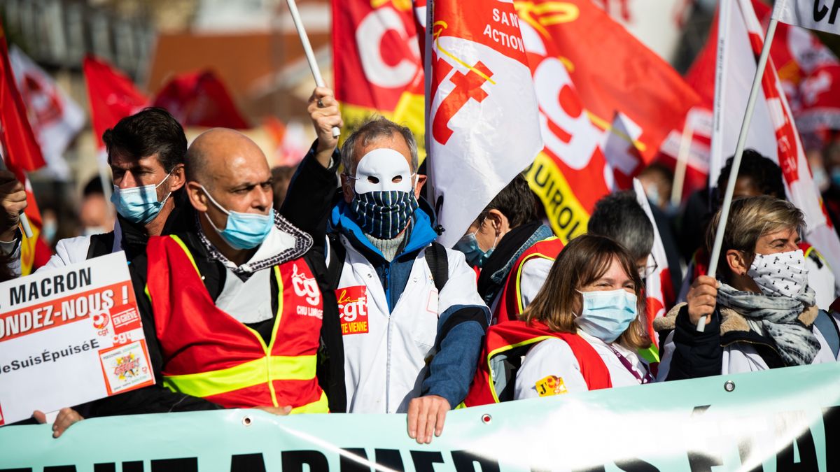 Pracownicy służby zdrowia protestowali na ulicach francuskich miast