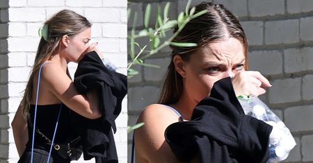 Zapłakana Margot Robbie mknie do auta po spotkaniu z Carą Delevingne (FOTO)