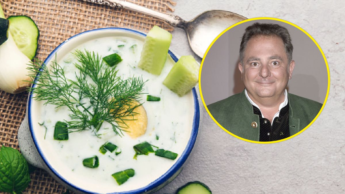 Chłodnik z czosnku niedźwiedziego.