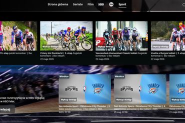 Sekcja Sport w HBO Max