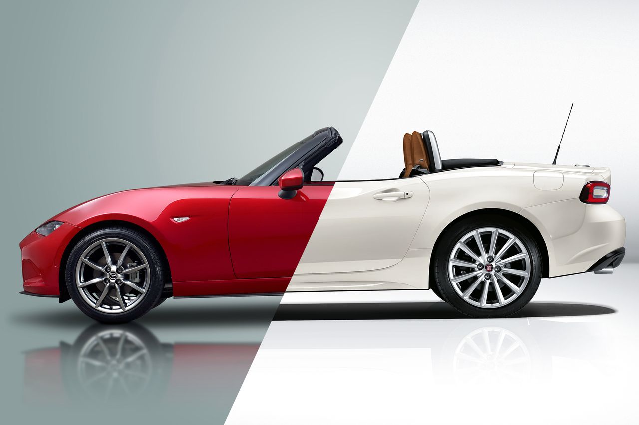 Fiat 124 Spider vs Mazda MX-5 - porównanie: który roadster wygląda lepiej?