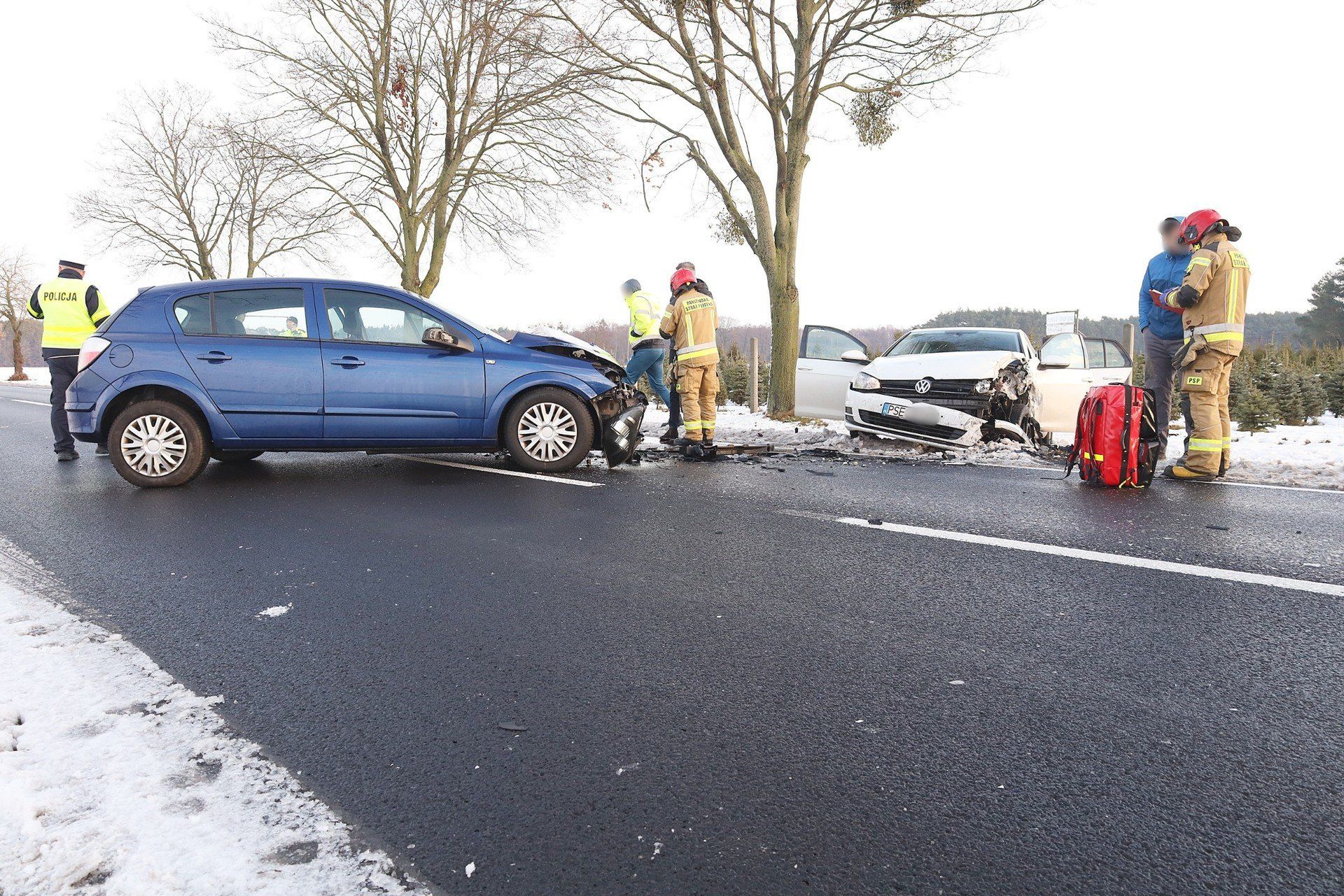 Wypadek na DW 434 pod Śremem