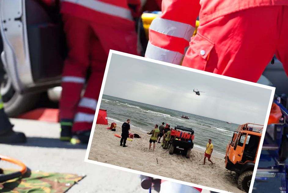 Tragedia nad Bałtykiem. Nie żyje ojciec, trwają poszukiwania syna 