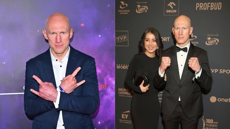 Krzysztof "Diablo" Włodarczyk razem z żoną BRYLUJE na ściance. S