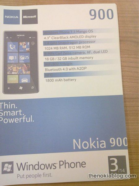 Nokia 900 (fot. thenokiablog)