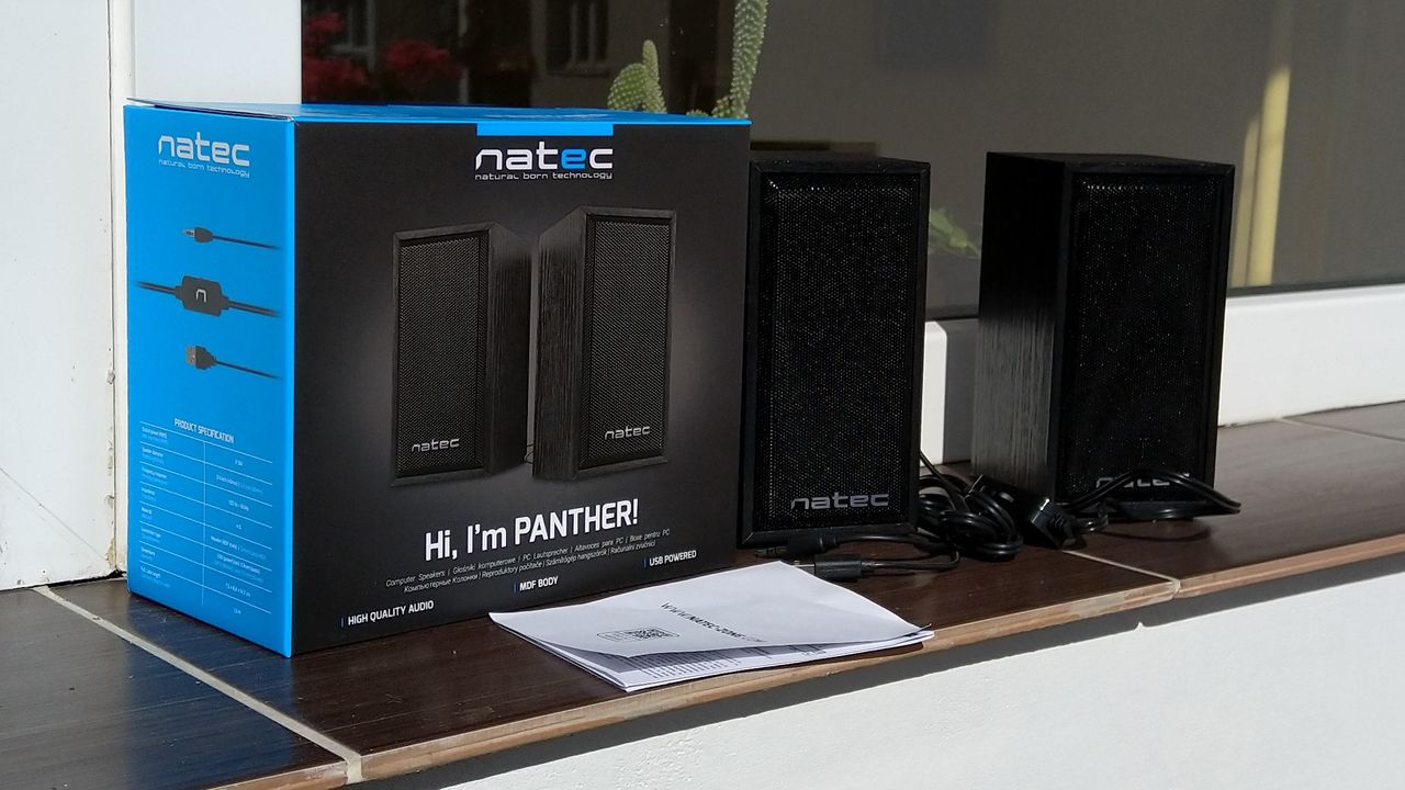 Natec Panther 2.0 — mobilne głośniki do laptopa oraz na wypady plenerowe
