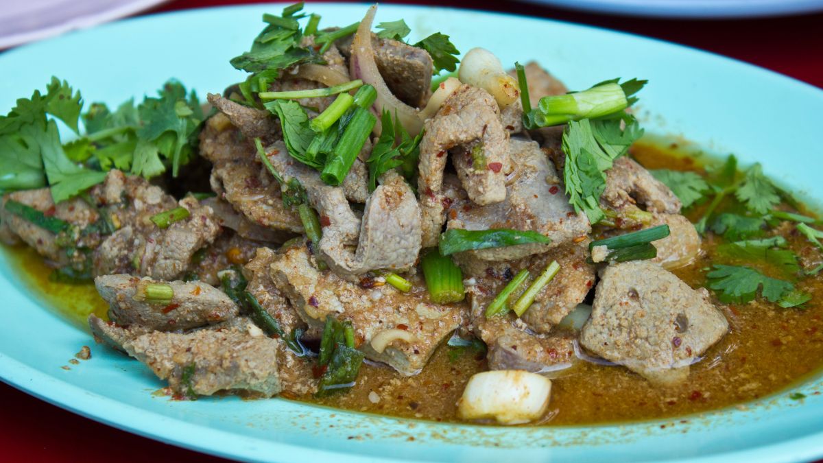 Pyszna i soczysta wątróbka po tajsku