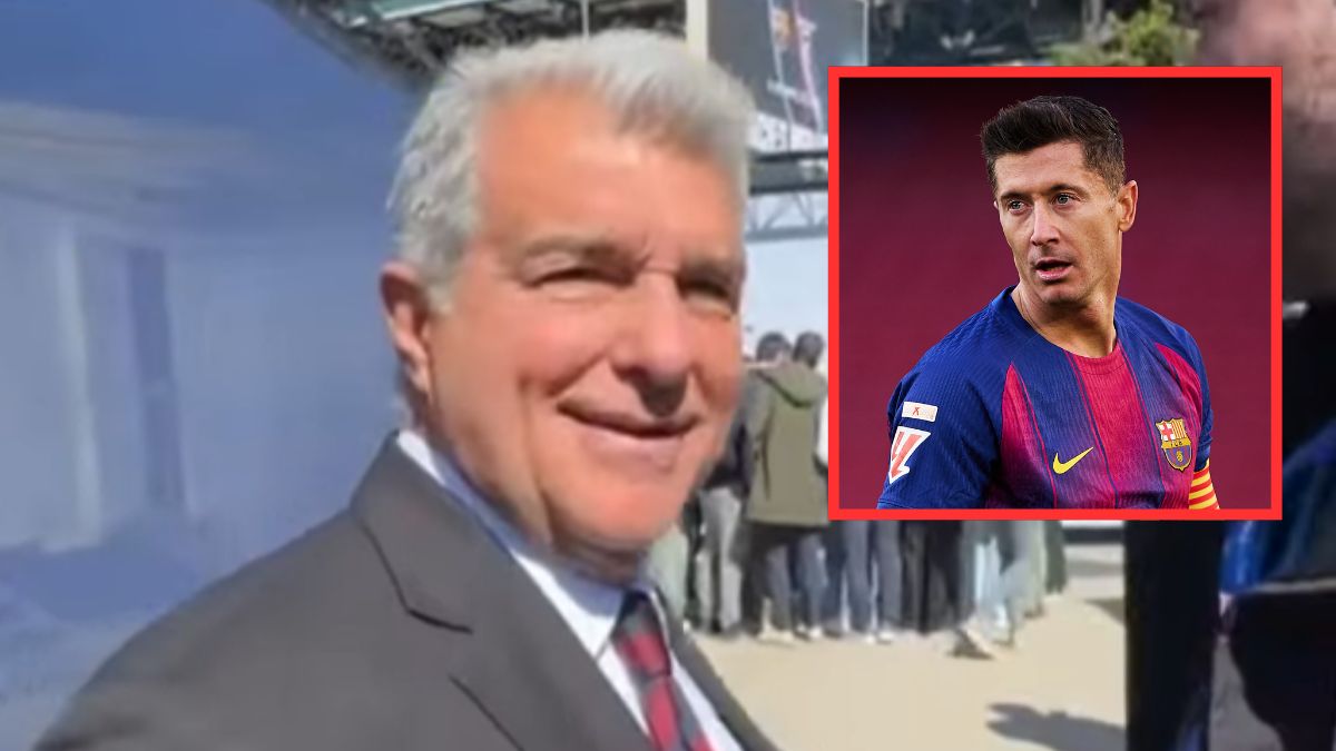 Joan Laporta odpowiedział dziennikarzowi po polsku.