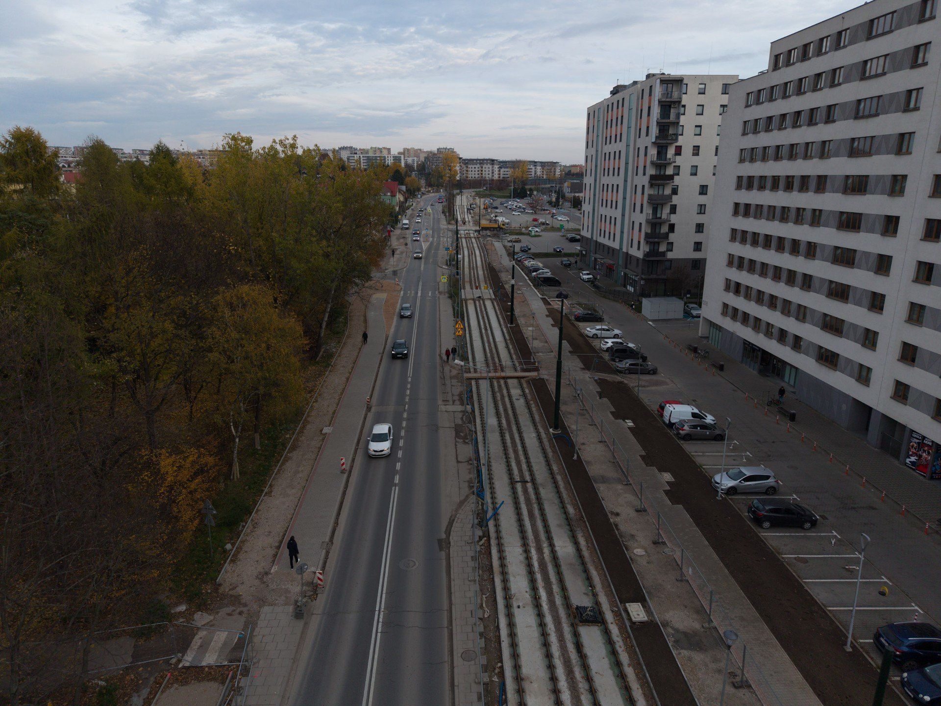 Rondo Barei i odchodząca od niego ulica Dobrego Pasterza w Krakowie