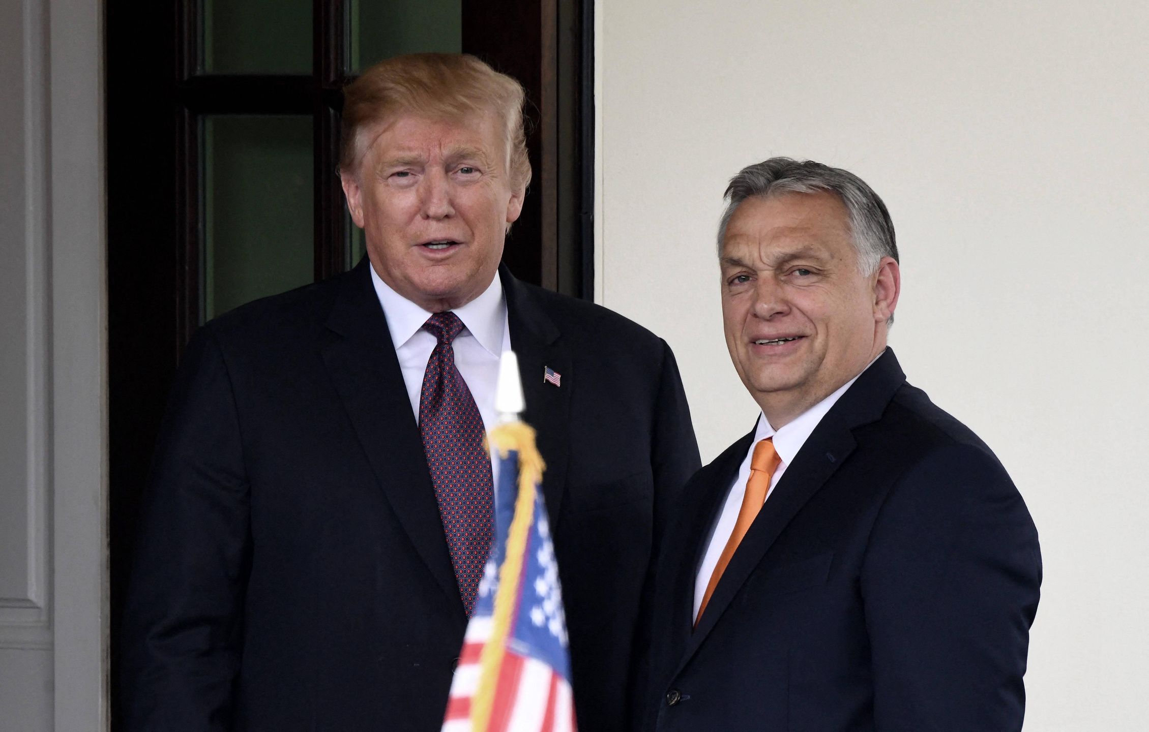 President Trump welcomes Hungarian PM Viktor Orban to the White House - DC
U.S. President Donald Trump welcomes Hungarian Prime Minister Viktor Orban to the White House in Washington, D.C., on May 13, 2019. Photo by Olivier Douliery/ABACAPRESS.COM 
Dostawca: PAP/Abaca
Douliery Olivier/ABACA
Donald Trump, polityk, polityka, Victor Orban