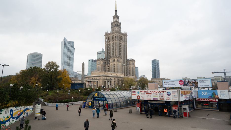 warszawa centrum pałac kultury pkin miasto
