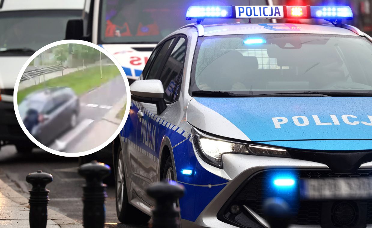 Dramatyczny wypadek. Mężczyzna potrącony przez dwa pojazdy. Jest wideo