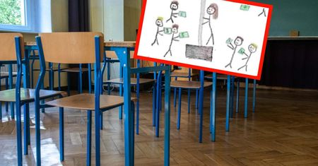 Rysunek zaniepokoił nauczycielkę. Mama wysłała jej wiadomość