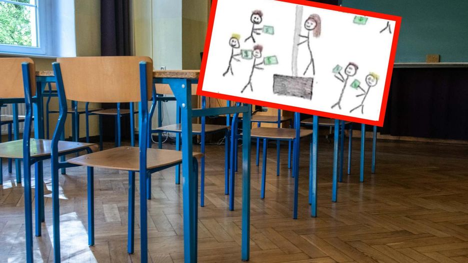 Rysunek uczennicy zaniepokoił nauczycielkę. Nieporozumienie rozbawiło internautów