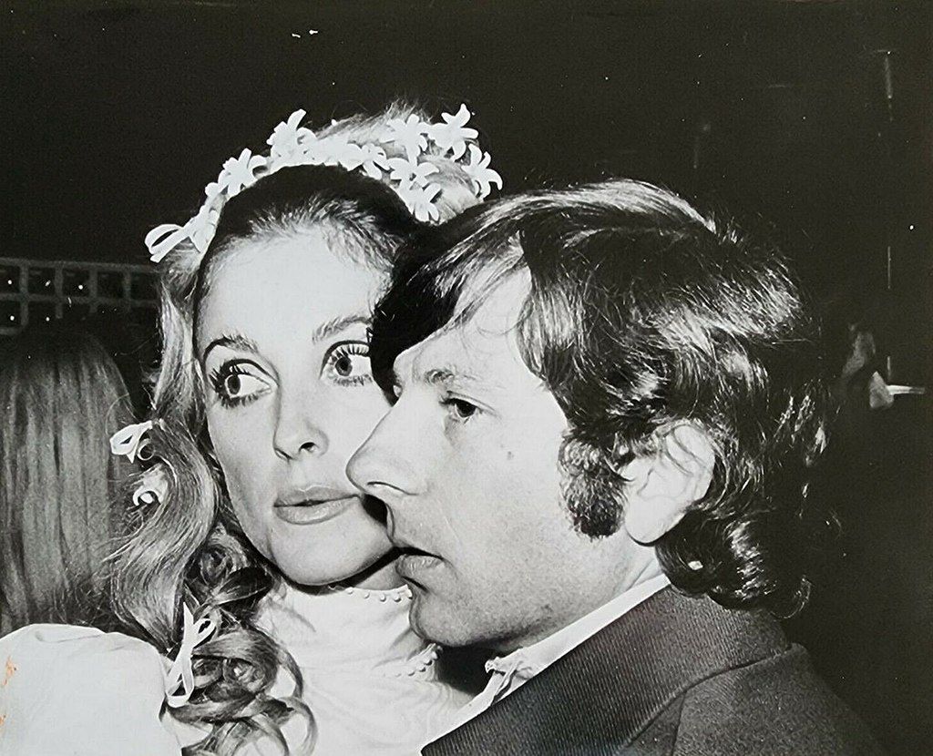 Sharon Tate i Roman Polański w dniu ślubu, 1968 r.