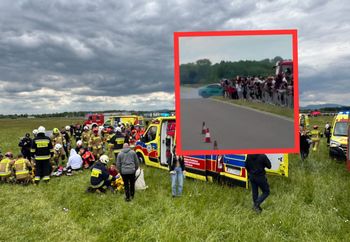 Sceny na lotnisku w Krośnie. BMW wpadło w tłum ludzi. Jest decyzja sądu