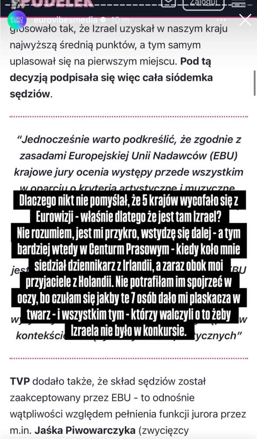 Maria Baładżanow o decyzji polskiego jury