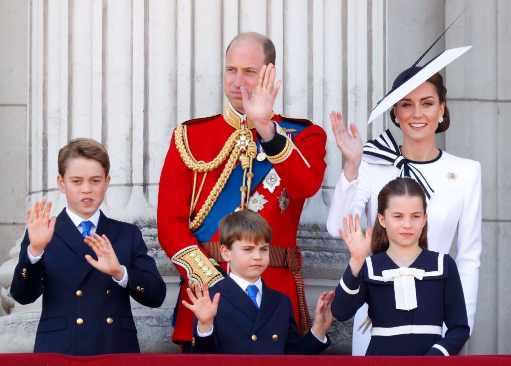 Prince William and Duchess Kate with their children