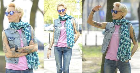 Szczupła Chylińska pozuje dla paparazzi! (ZDJĘCIA)