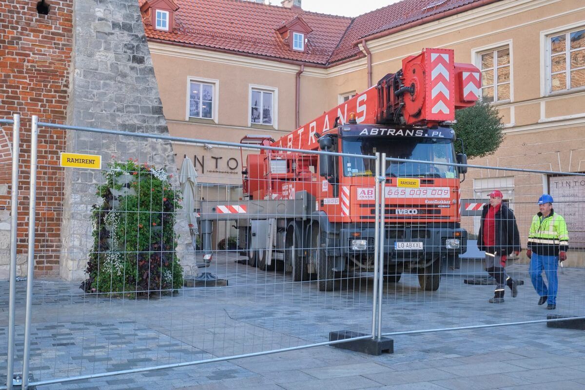 Dźwig przy Bramie Krakowskiej