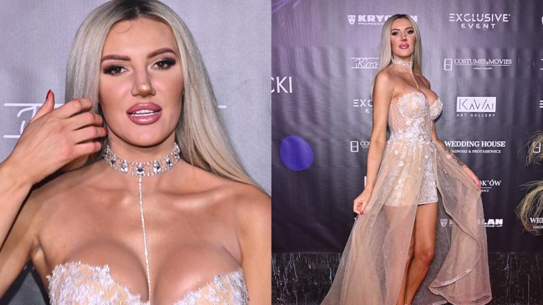 Justyna Gradek i Magdalena Lubacz na pokazie mody