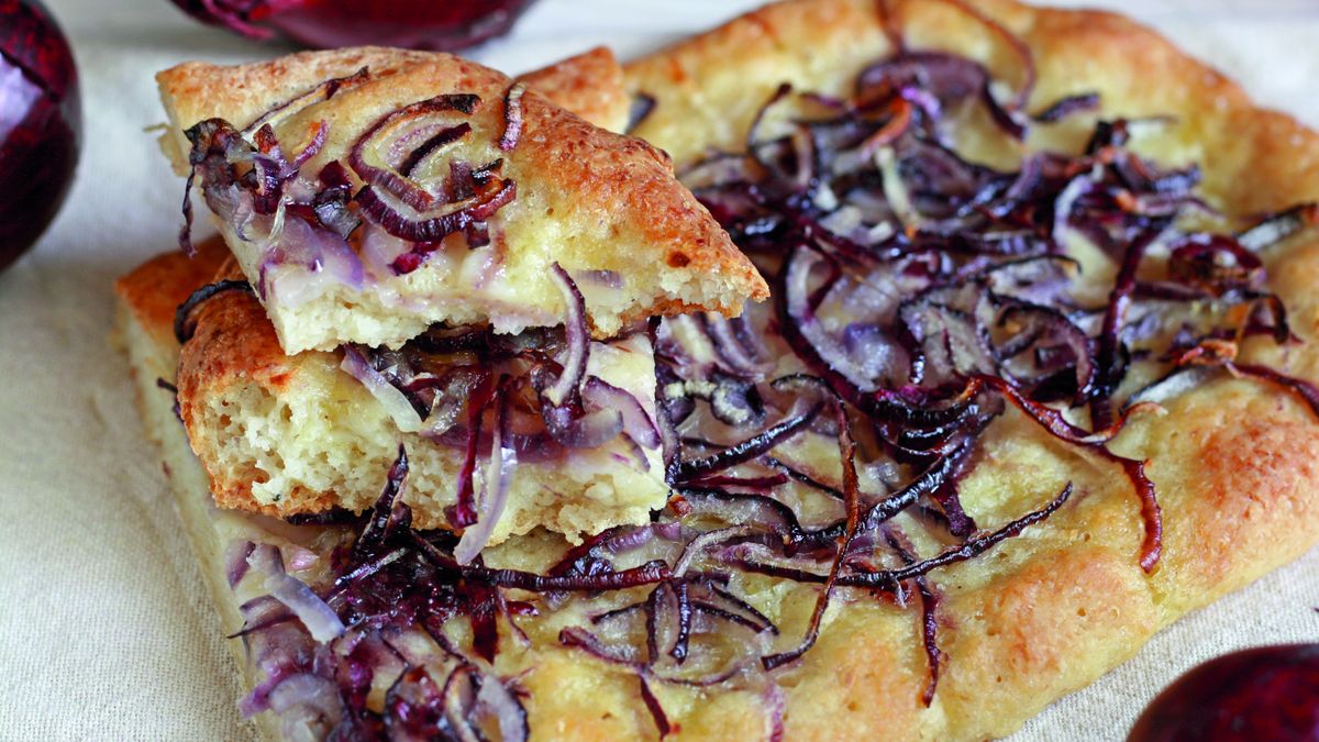 Focaccia z cebulą