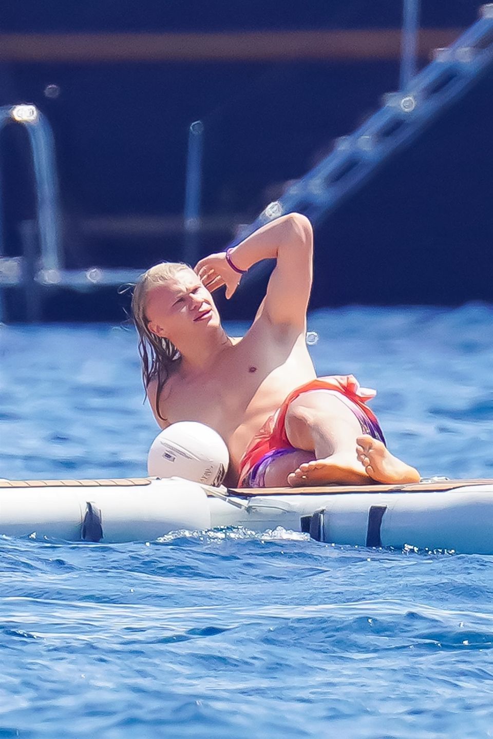 Erling Haaland na wakacjach w Saint-Tropez