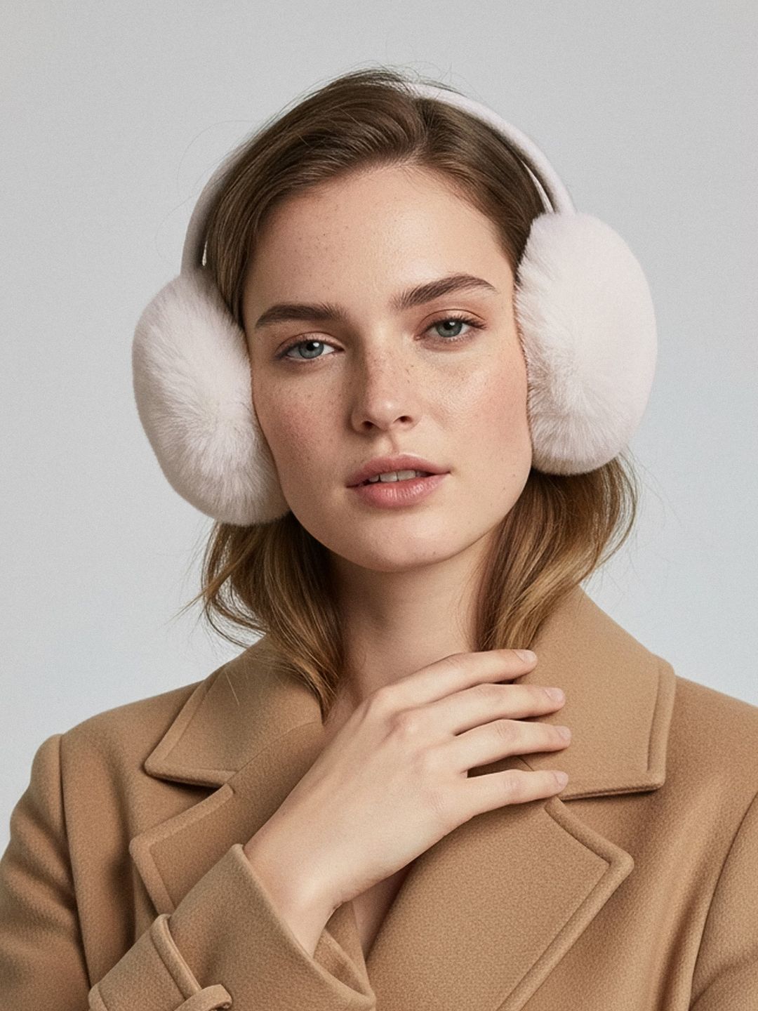 Nauszniki z futerkiem z kolekcji Sinsay