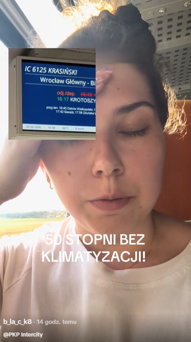 Upały doskwierały pasażerom pociągów
